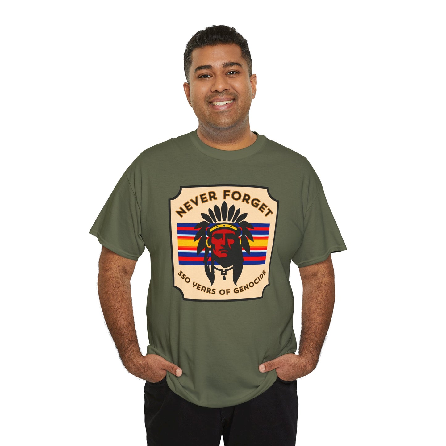 Never Forget - 350 Years of Genocide T-shirt