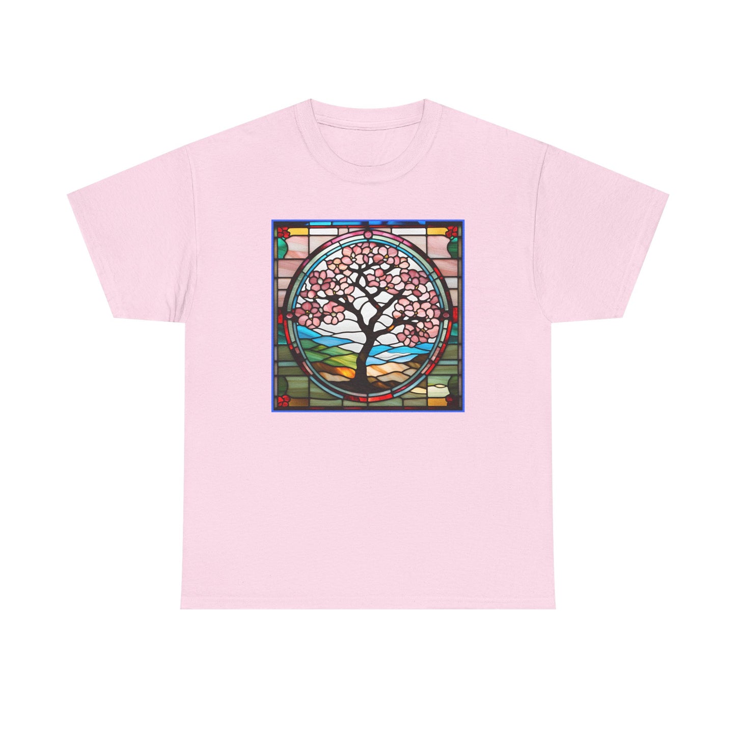Cherry Blossom Tree Stained Glass T-shirt