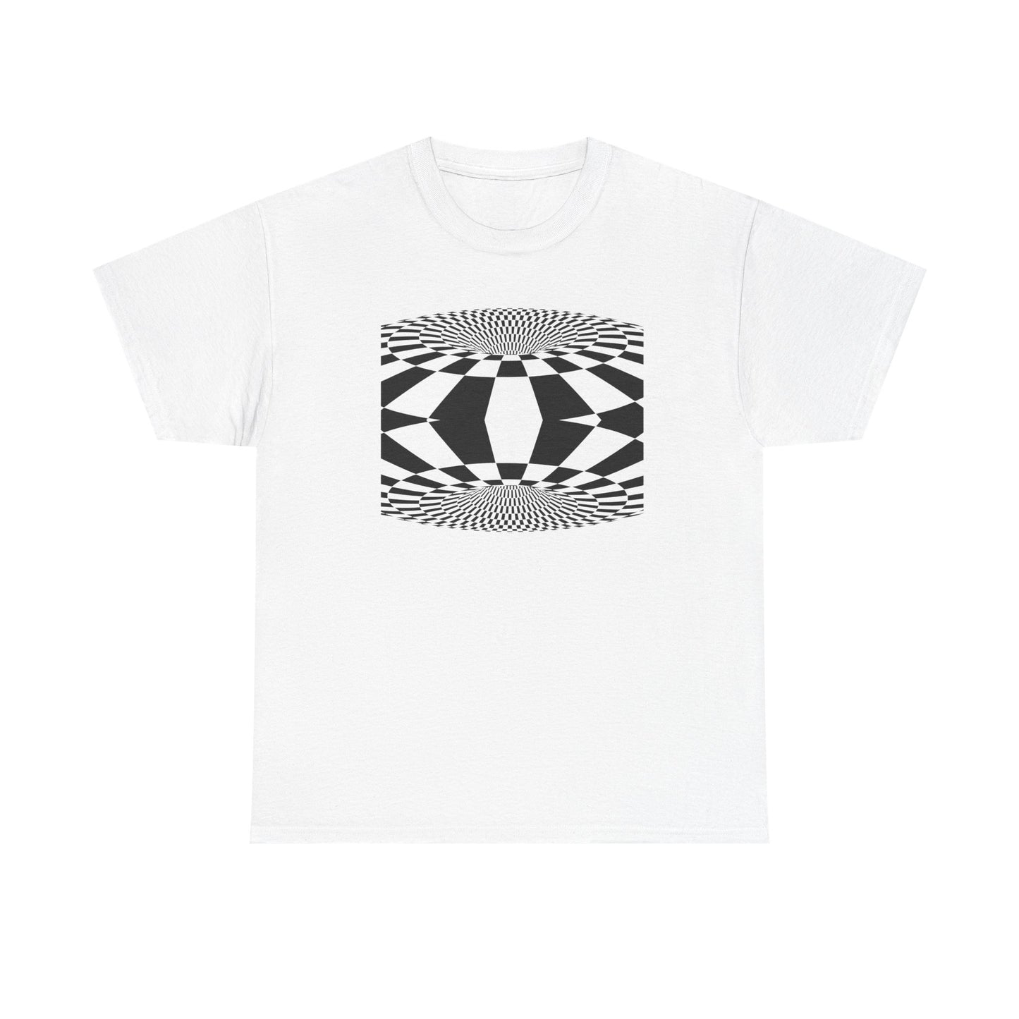 Checkerboard Wheel Illusion T-shirt