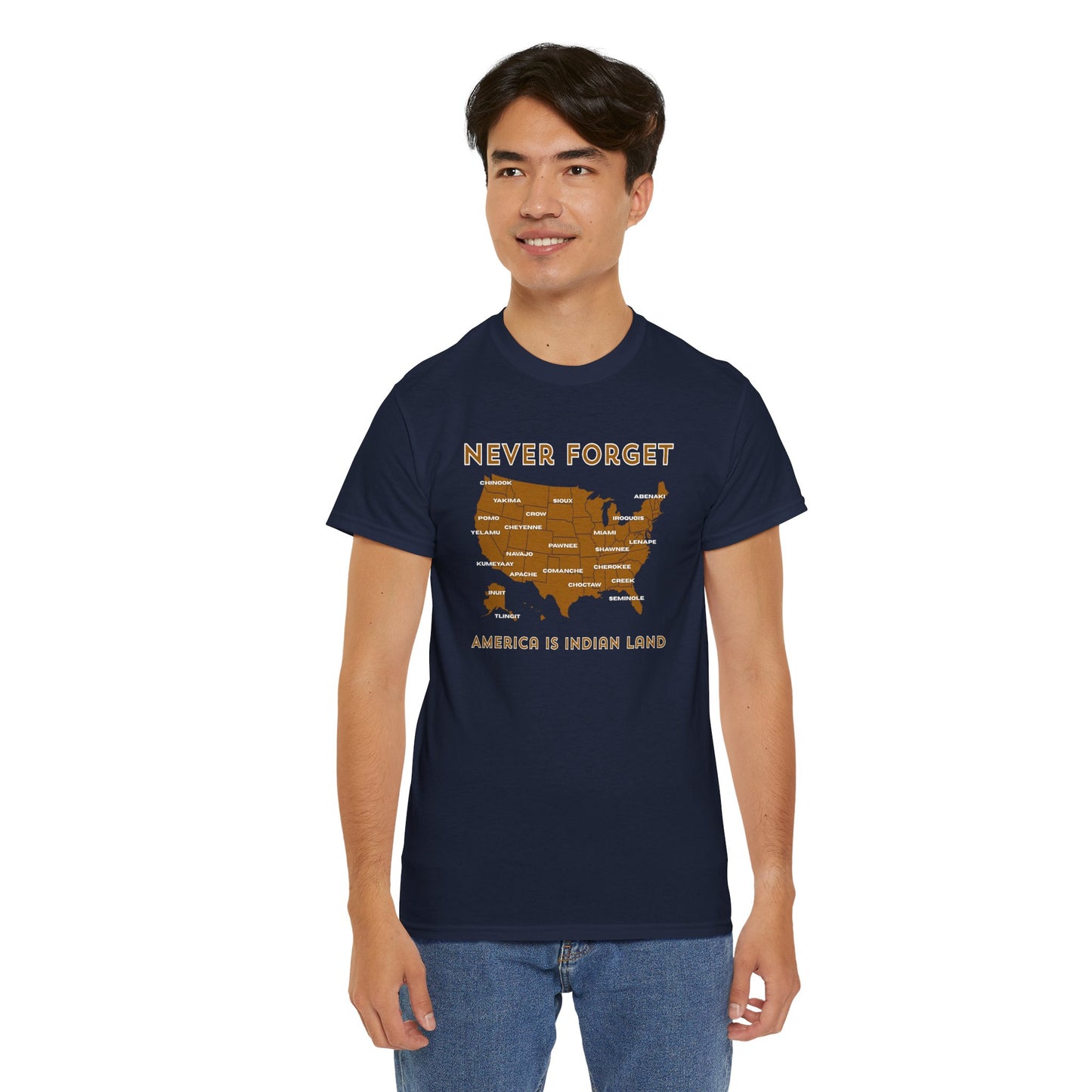 Never Forget - America is Indian Land T-shirt