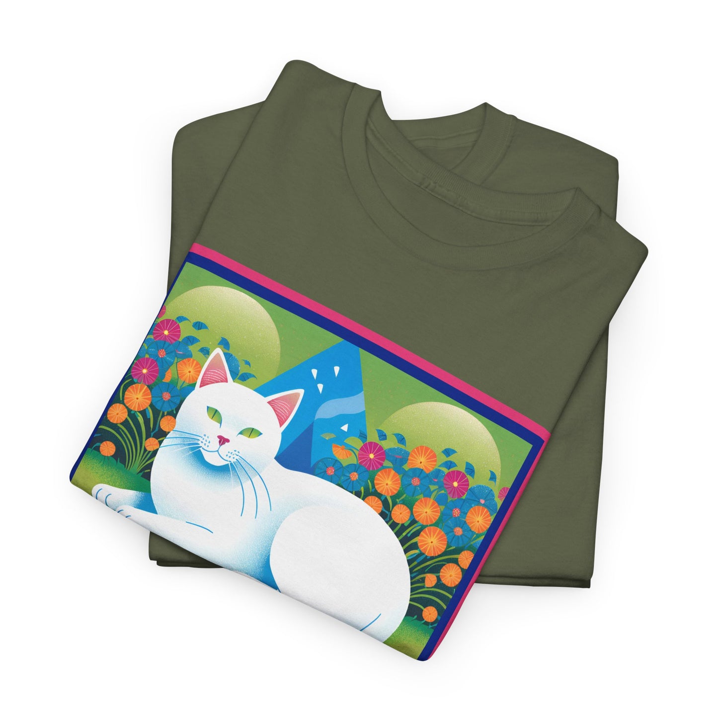 White Cat Retro v2 T-shirt