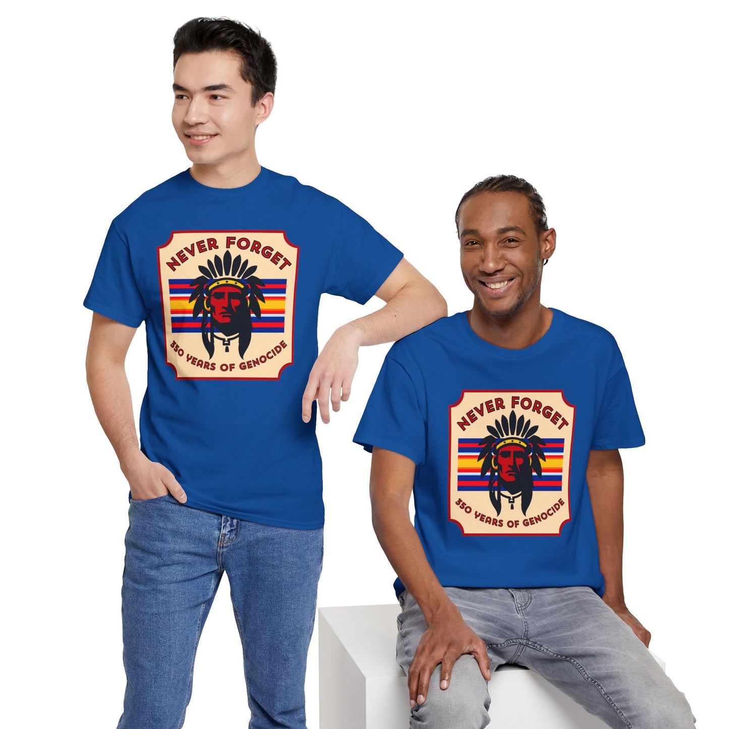Never Forget - 350 Years of Genocide T-shirt