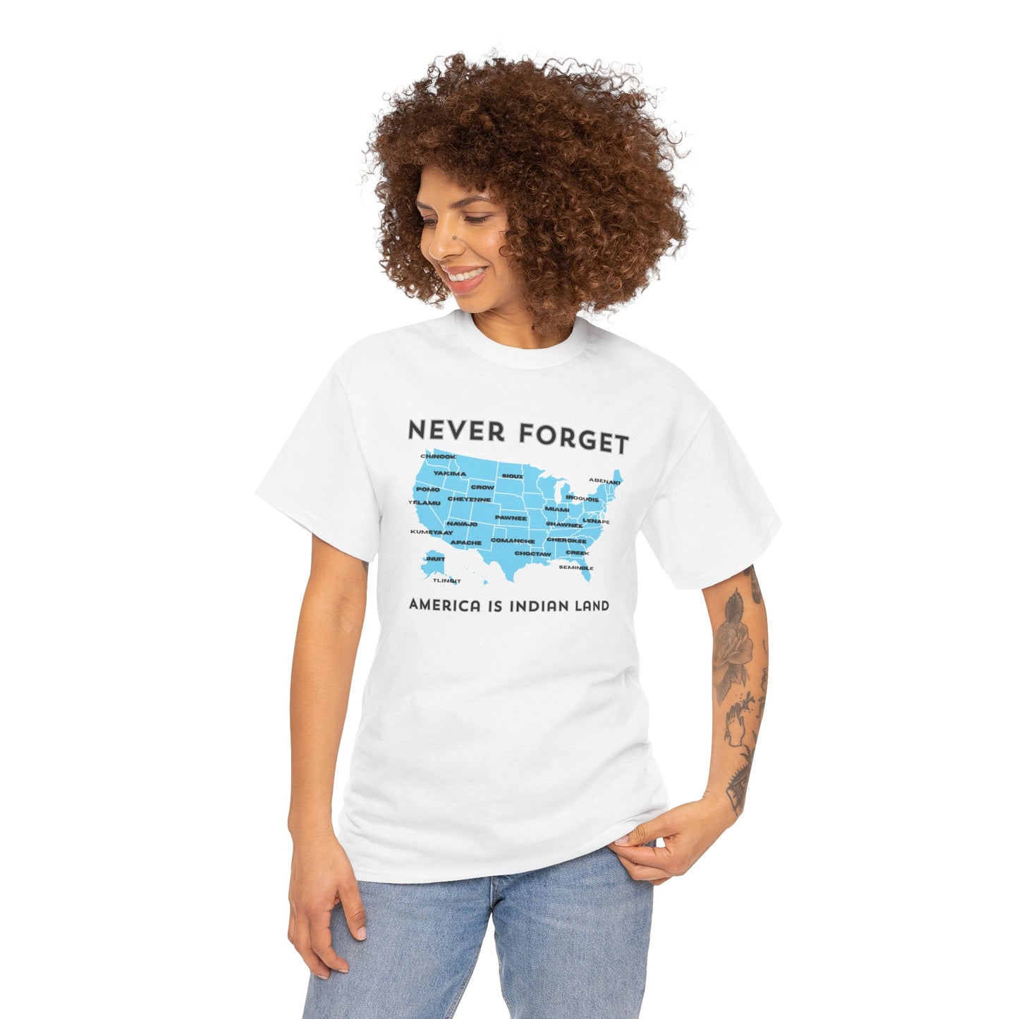 Never Forget - America is Indian Land T-shirt