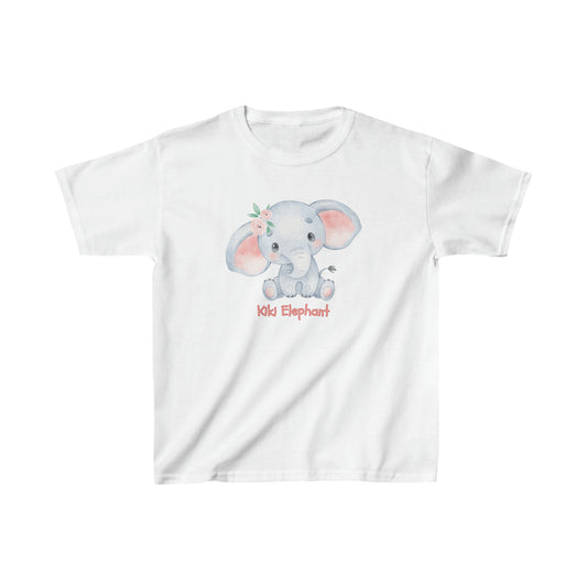 Adorable Kiki Elephant Solo - Kids Heavy Cotton™ Tee