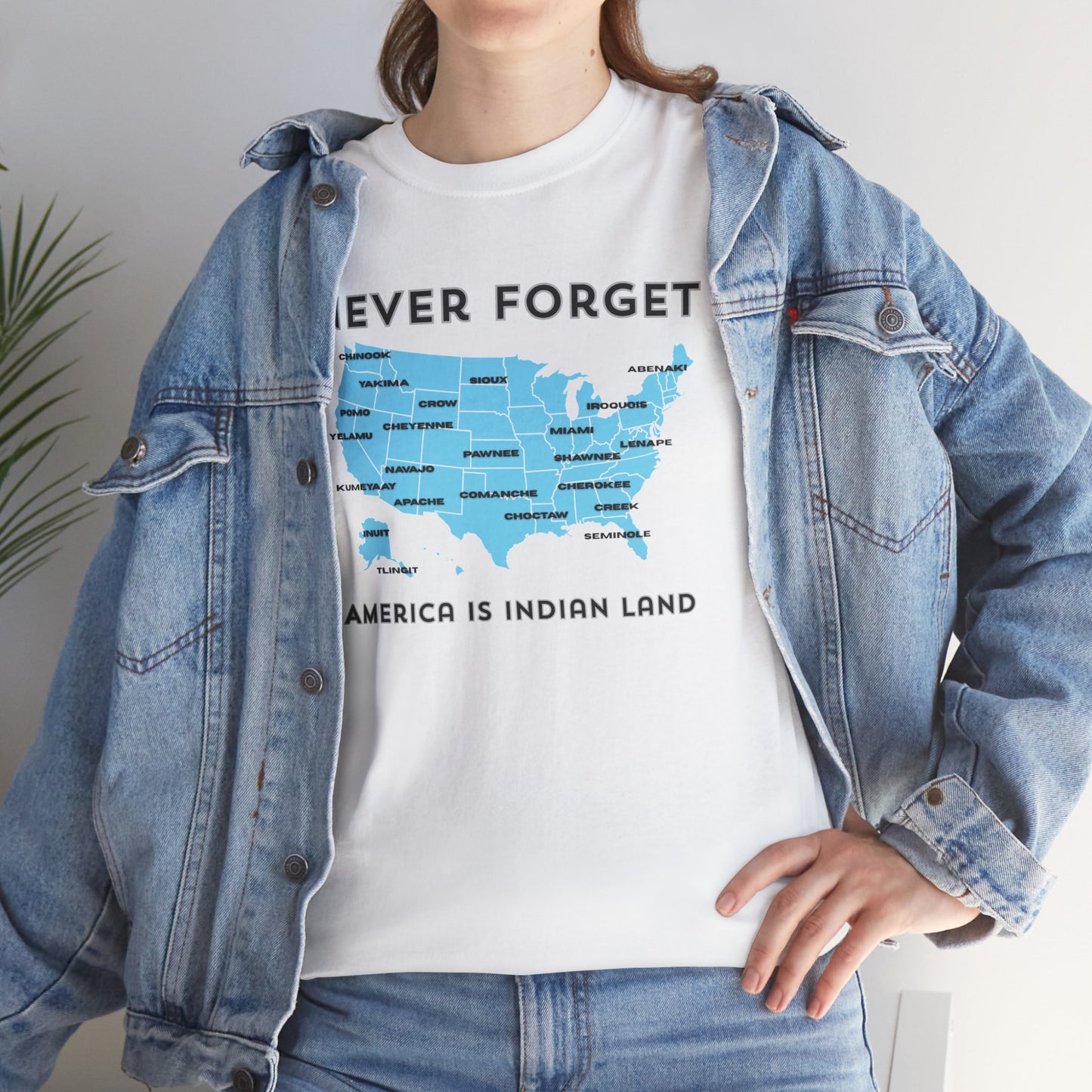 Never Forget - America is Indian Land T-shirt