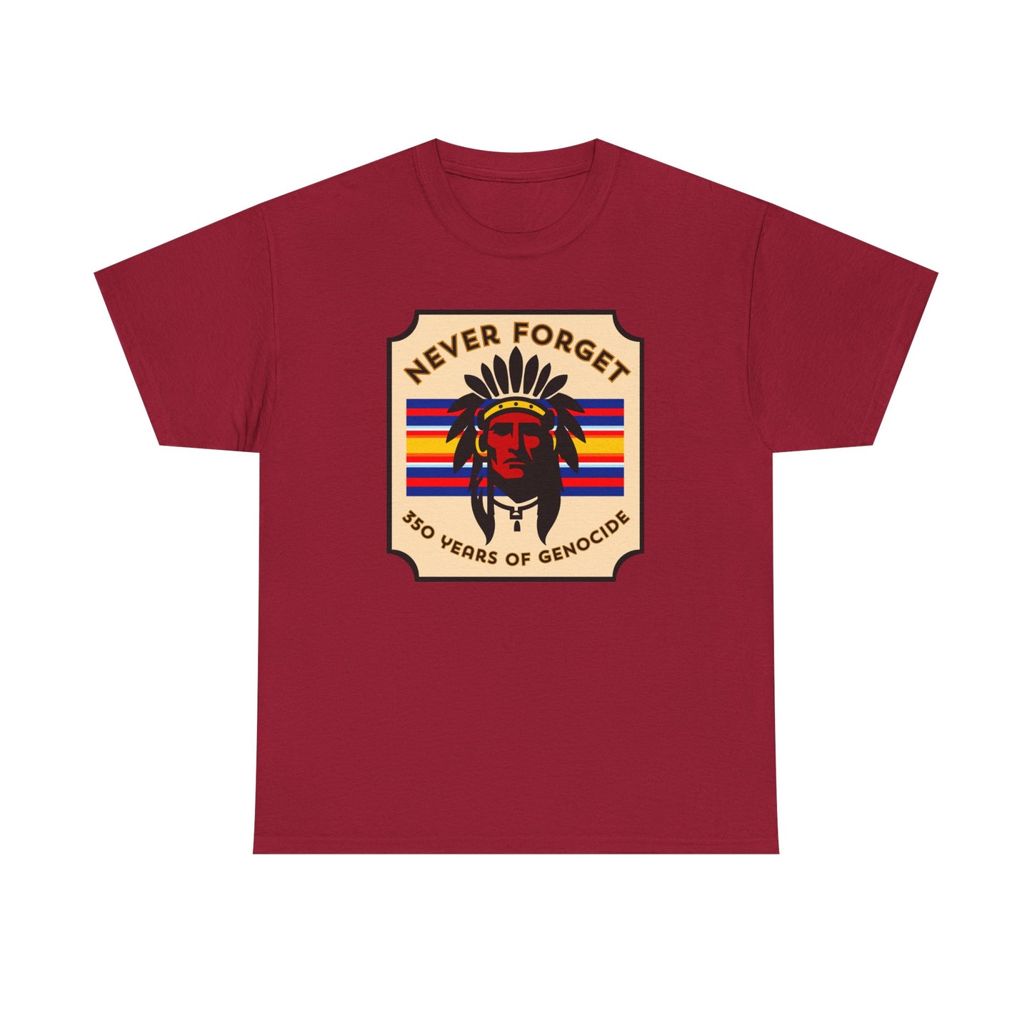 Never Forget - 350 Years of Genocide T-shirt