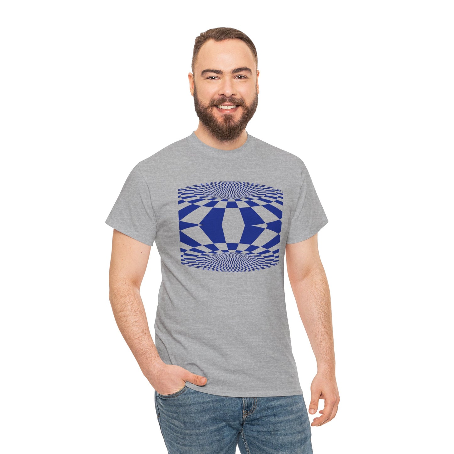Checkerboard Wheel Illusion T-shirt