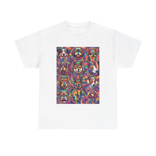 Psychedelic Dogs (12) T-shirt