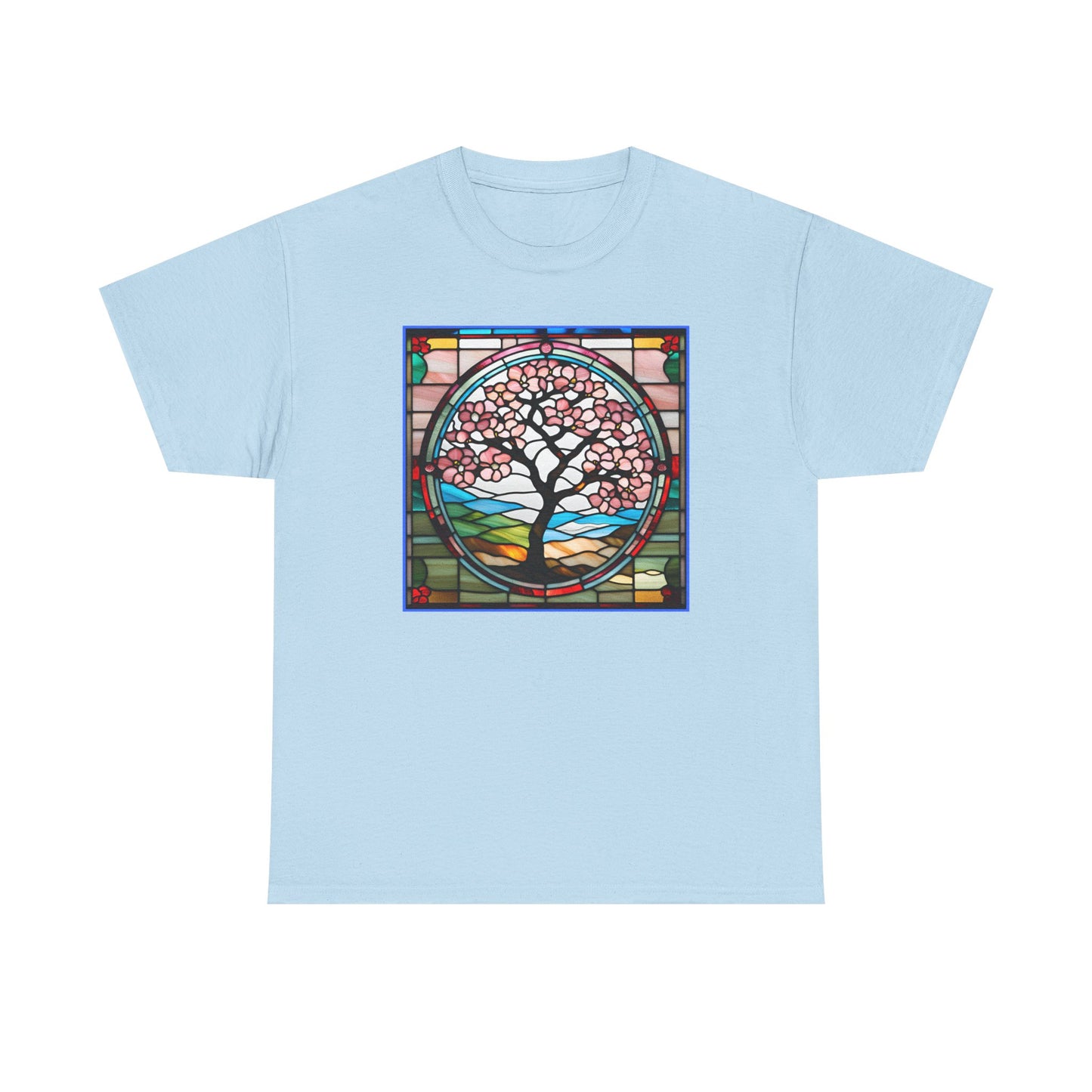 Cherry Blossom Tree Stained Glass T-shirt