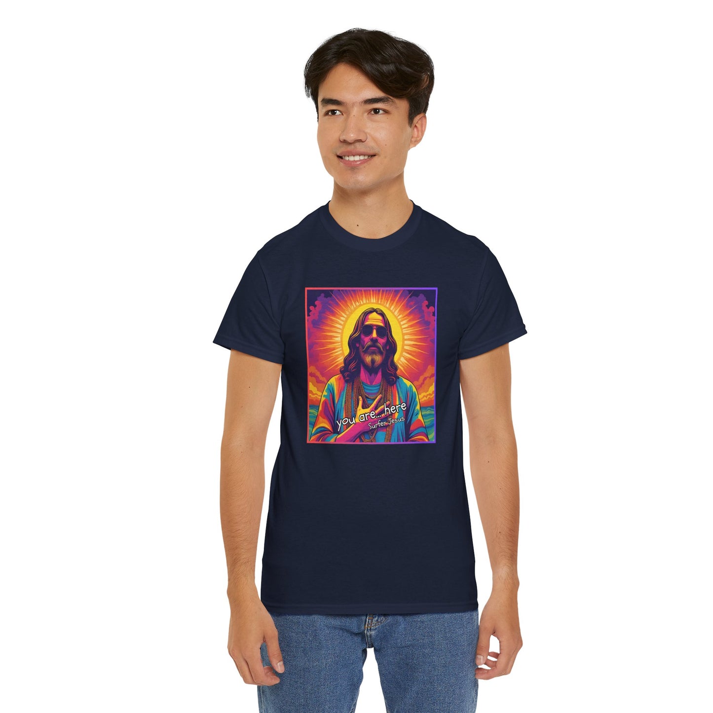 You are... here - Surfer Jesus - T-shirt