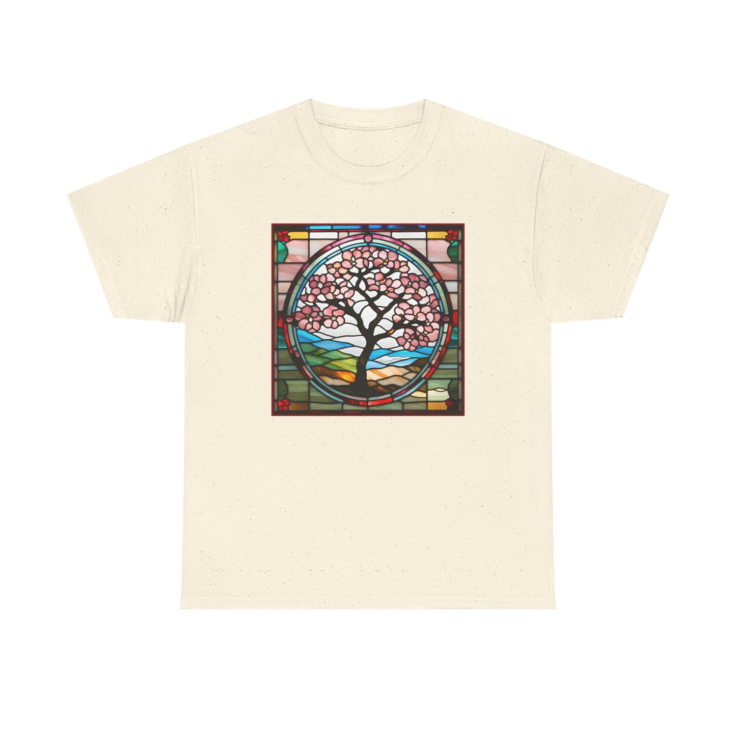 Cherry Blossom Tree Stained Glass T-shirt