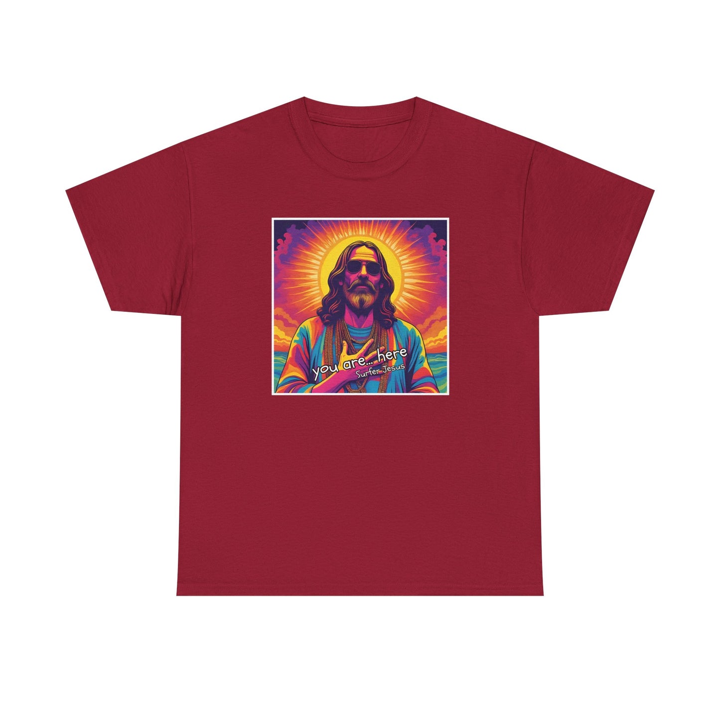 You are... here - Surfer Jesus - T-shirt