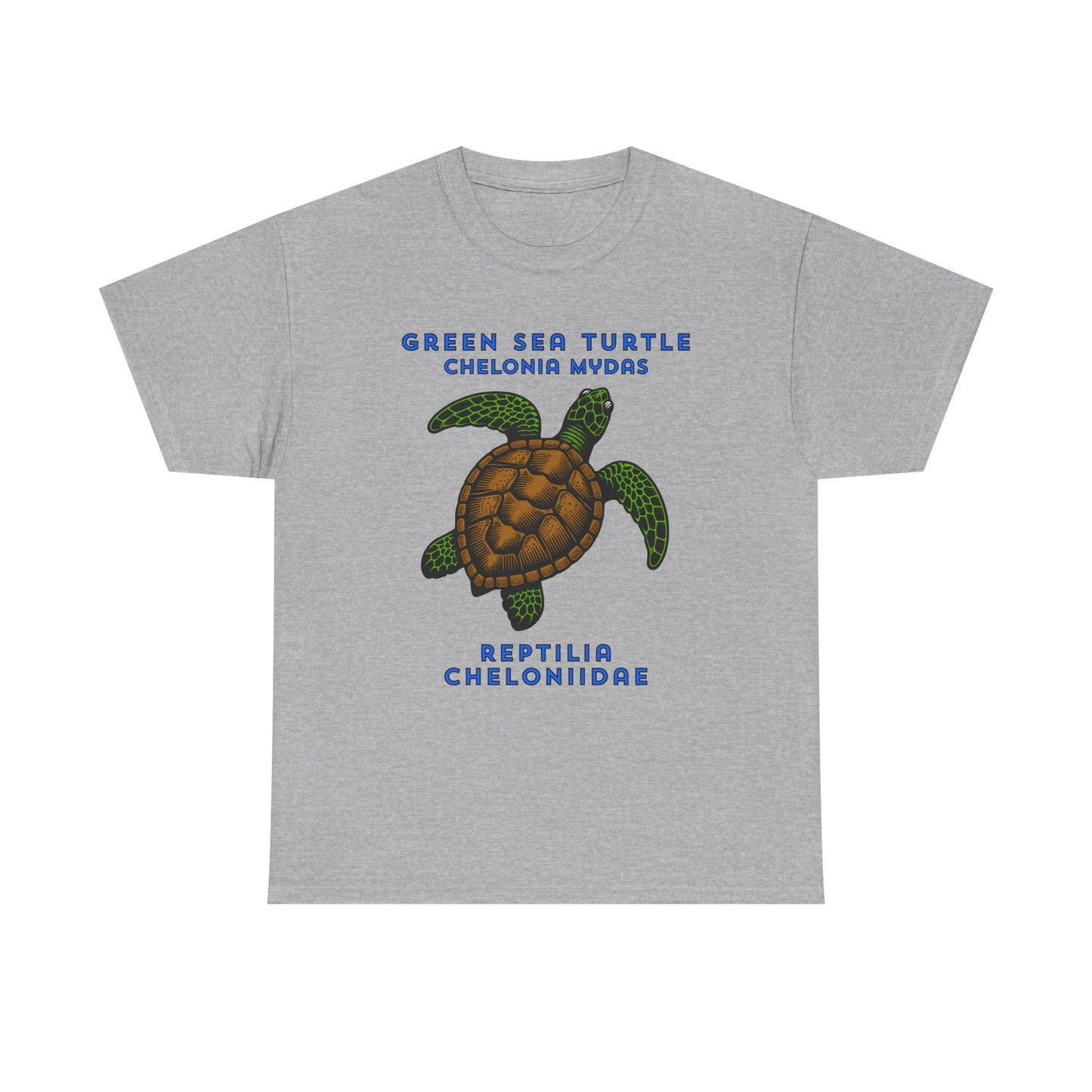 Green Sea Turtle with Scientific Names T-shirt