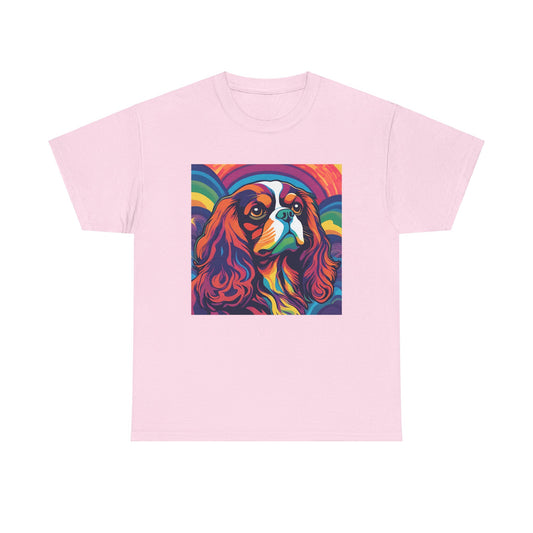 Psychedelic Cavalier King Charles Spaniel T-shirt