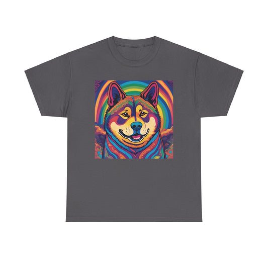 Psychedelic Akita T-shirt