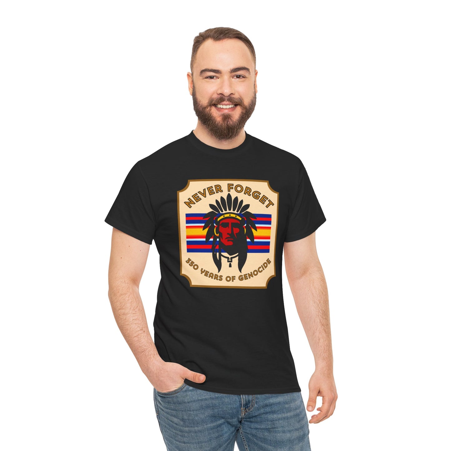 Never Forget - 350 Years of Genocide T-shirt