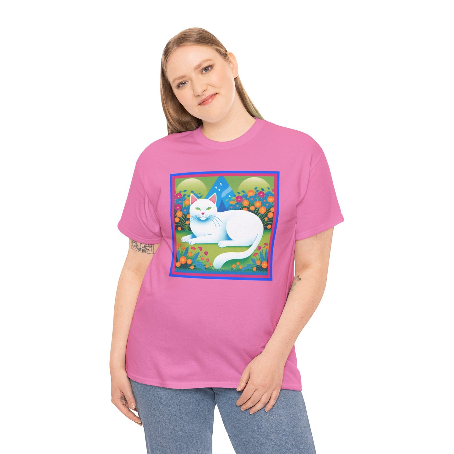 White Cat Retro v2 T-shirt