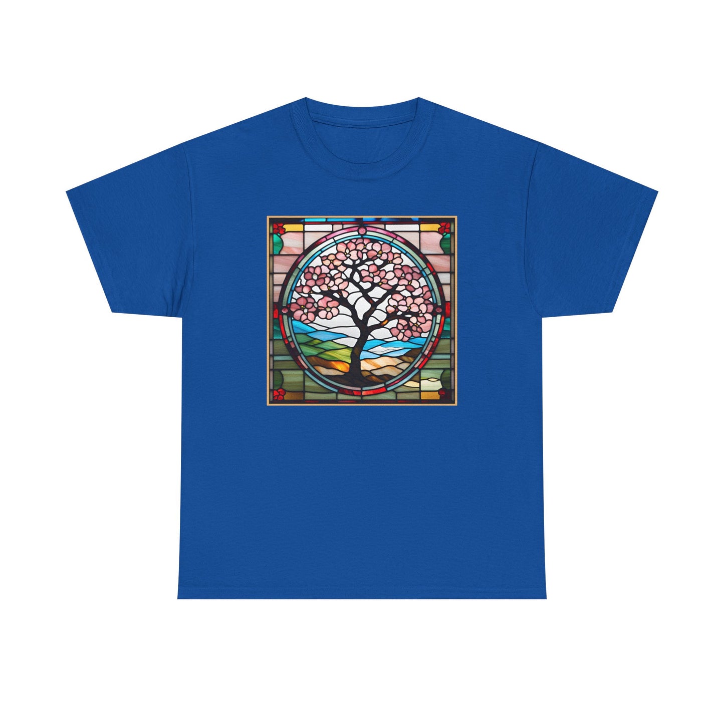 Cherry Blossom Tree Stained Glass T-shirt