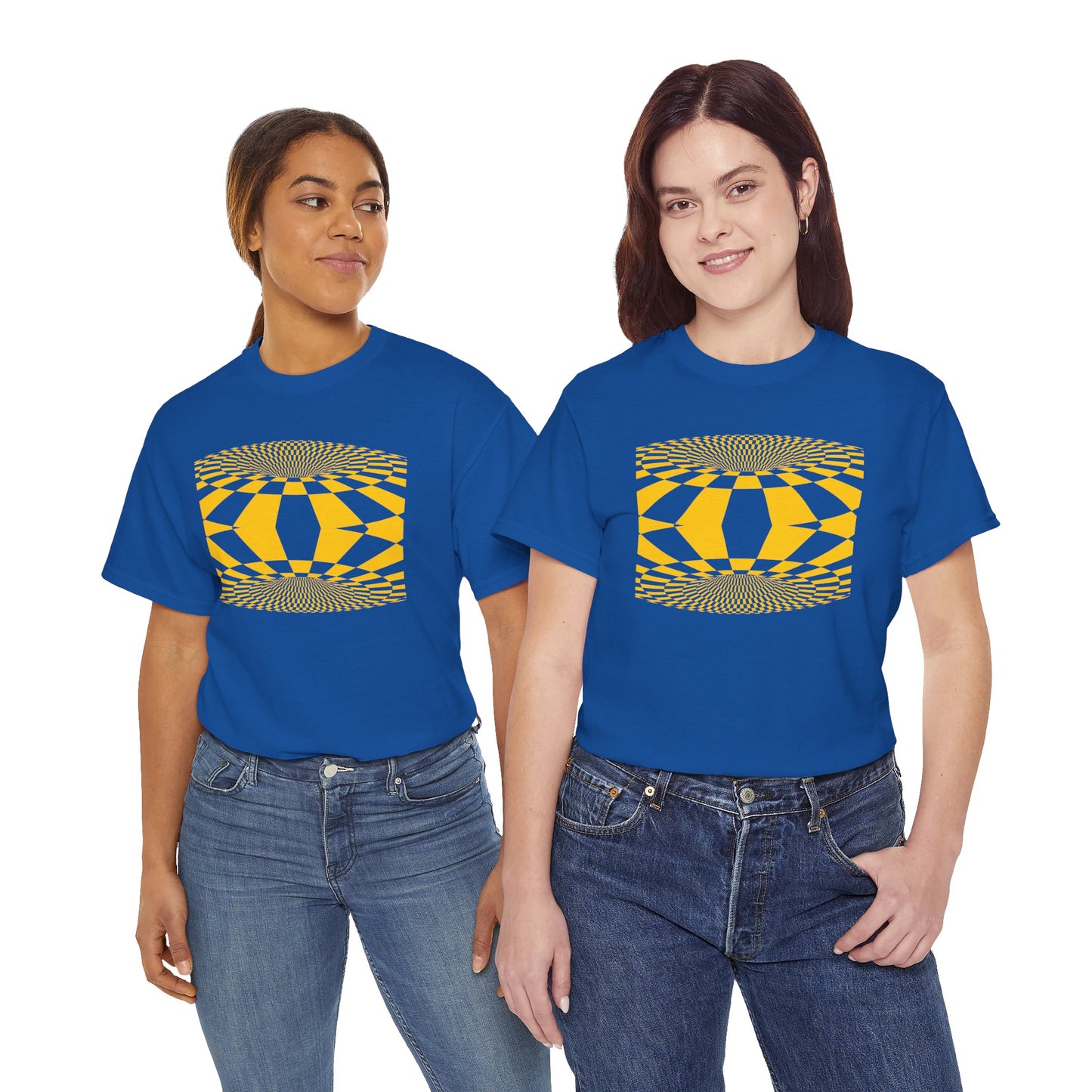 Checkerboard Wheel Illusion T-shirt
