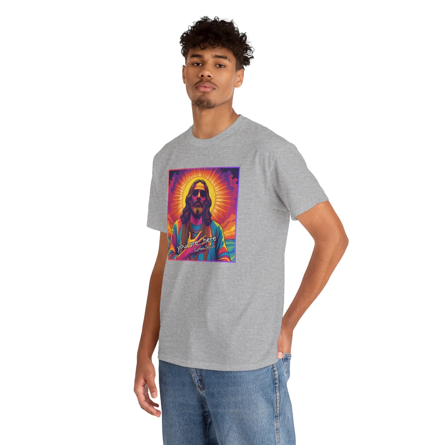 You are... here - Surfer Jesus - T-shirt