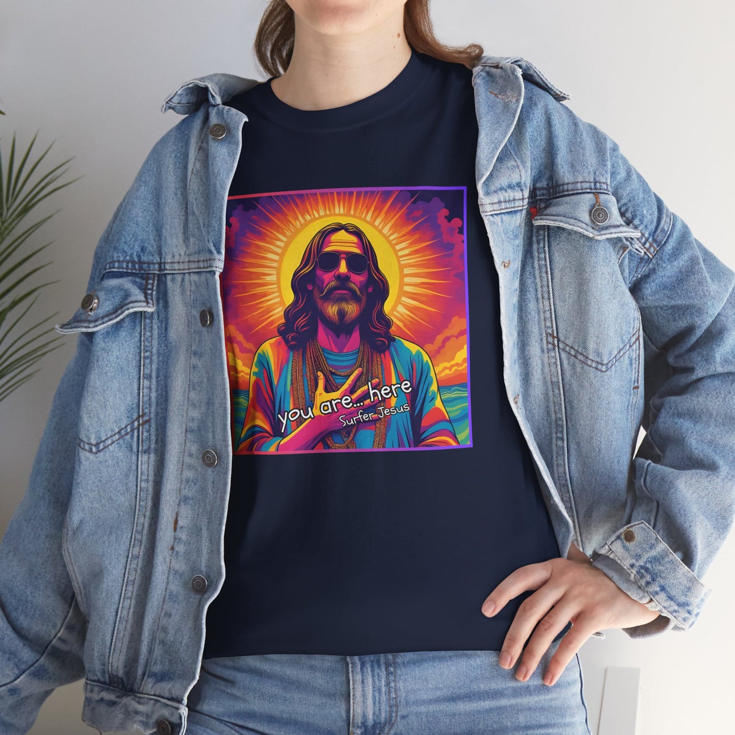 You are... here - Surfer Jesus - T-shirt