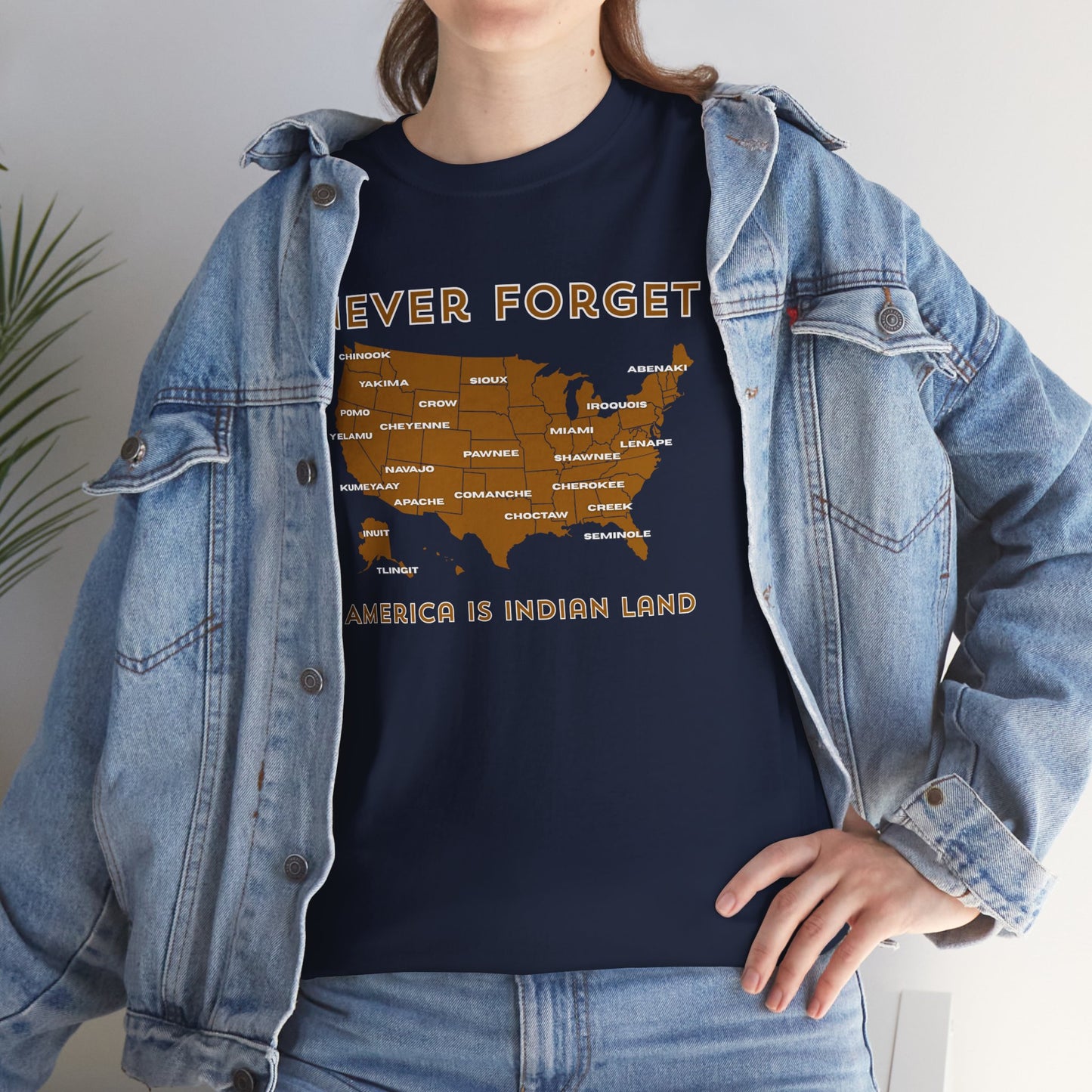 Never Forget - America is Indian Land T-shirt