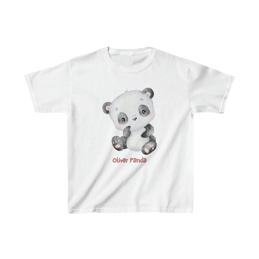 Adorable Oliver Panda Solo - Kids Heavy Cotton™ Tee