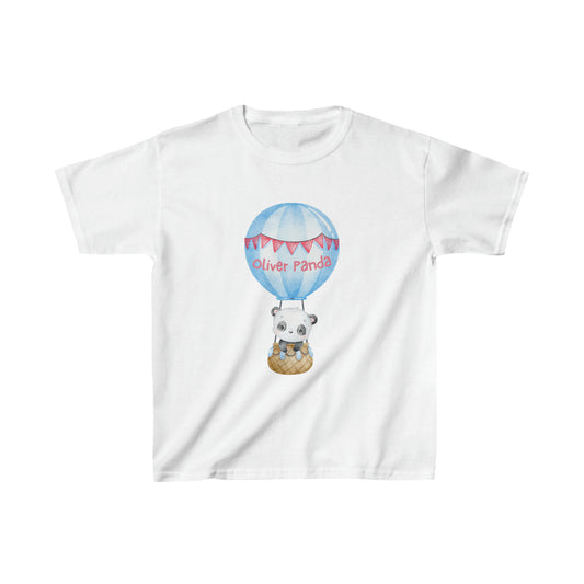 Adorable Oliver Panda in Balloon - Kids Heavy Cotton™ Tee