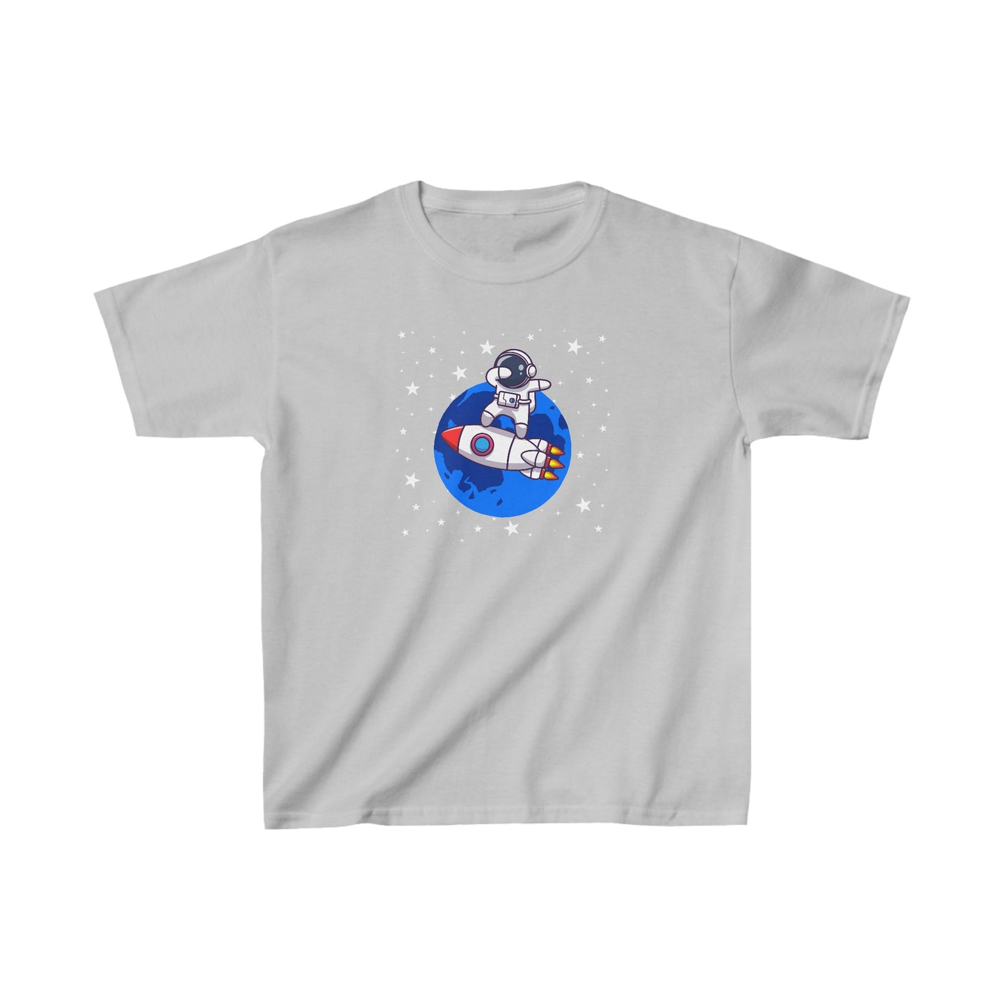 Astronaut Dabbing on Rocket - Kids Heavy Cotton™ Tee