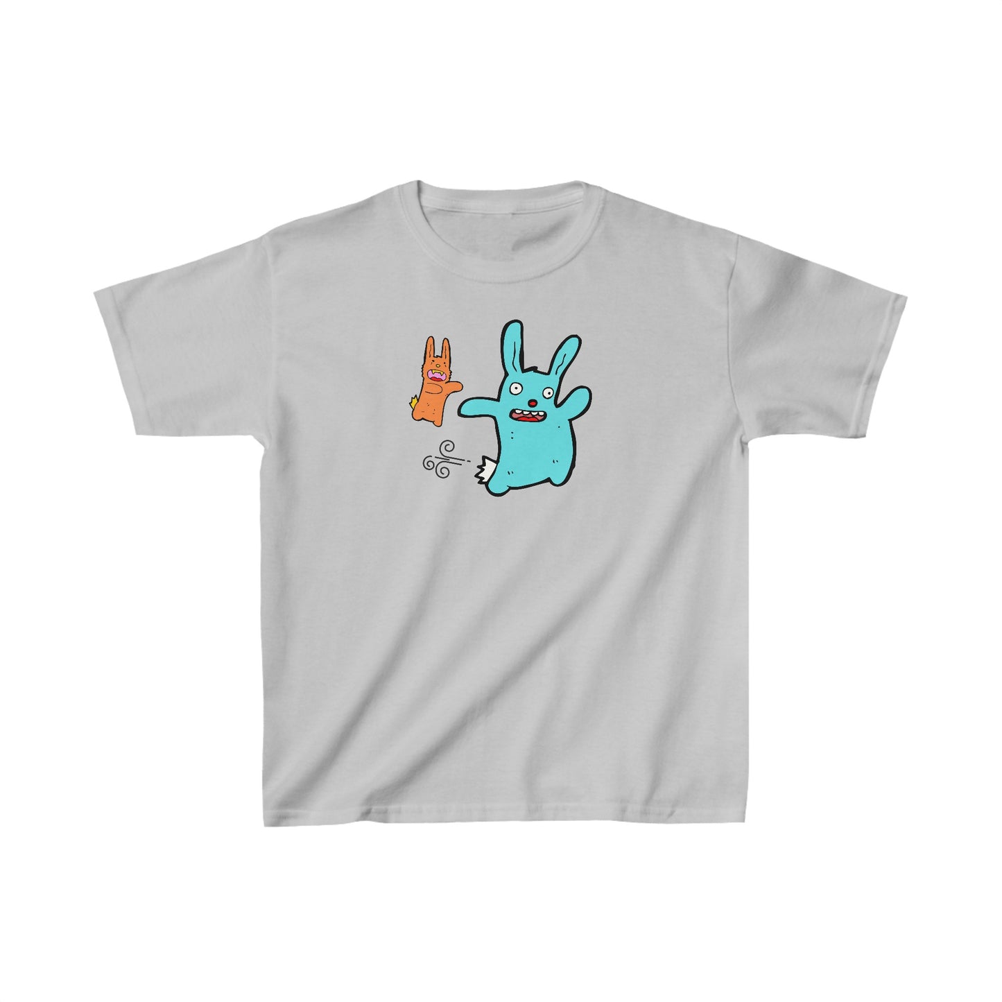 Oh no! Blue Bunny chased by Fang - Kids Heavy Cotton™ Tee