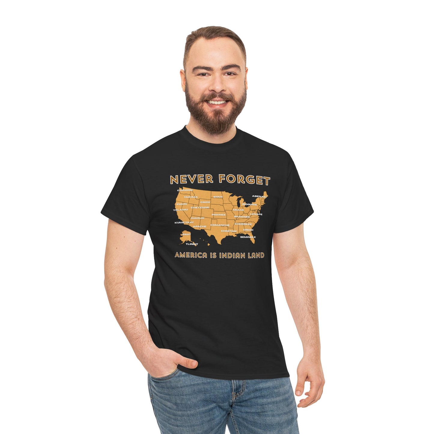 Never Forget - America is Indian Land T-shirt