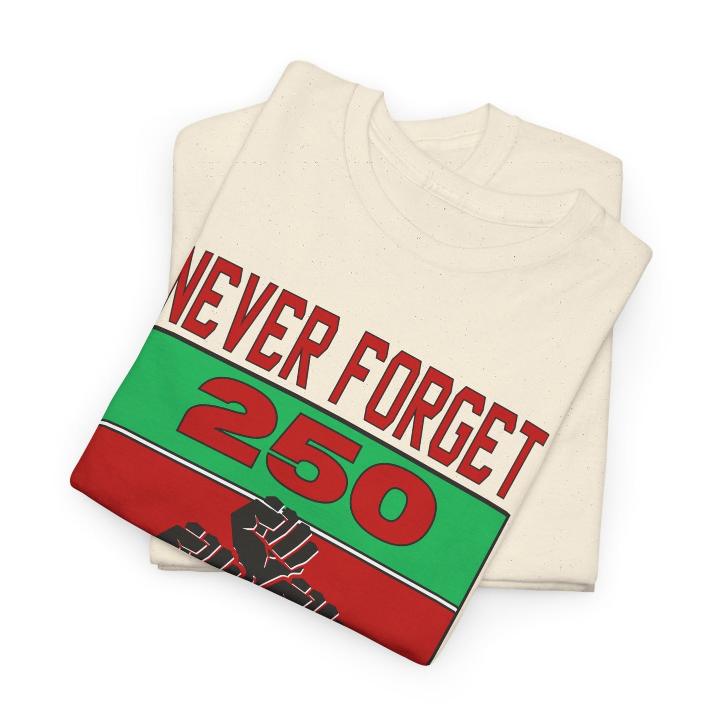 Never Forget - 250 Years of Slavery T-shirt