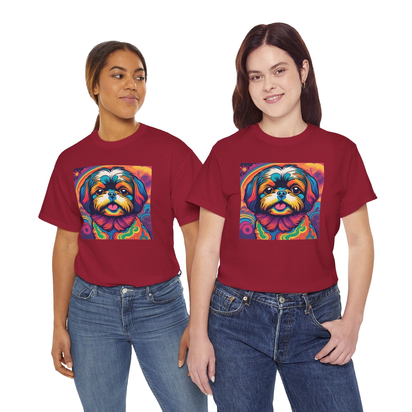 Psychedelic Shih Tzu T-shirt