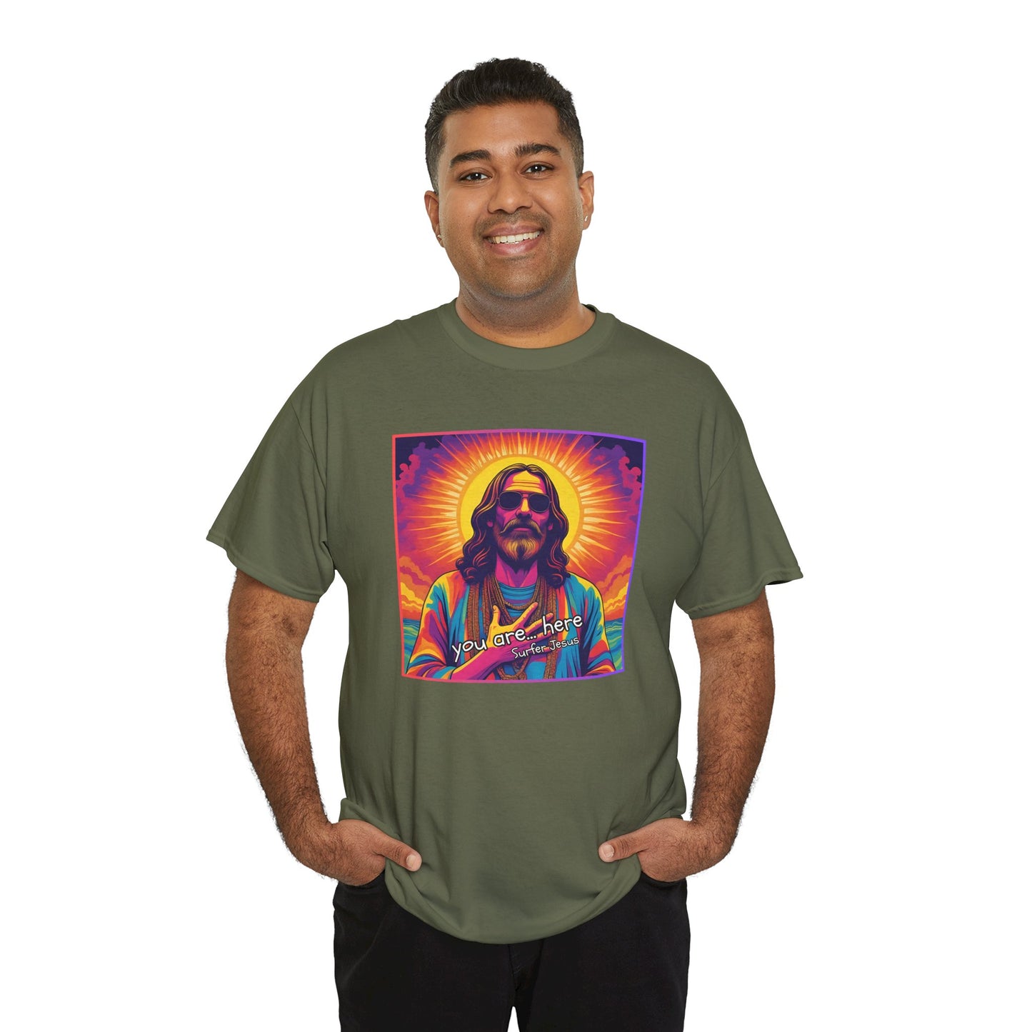 You are... here - Surfer Jesus - T-shirt