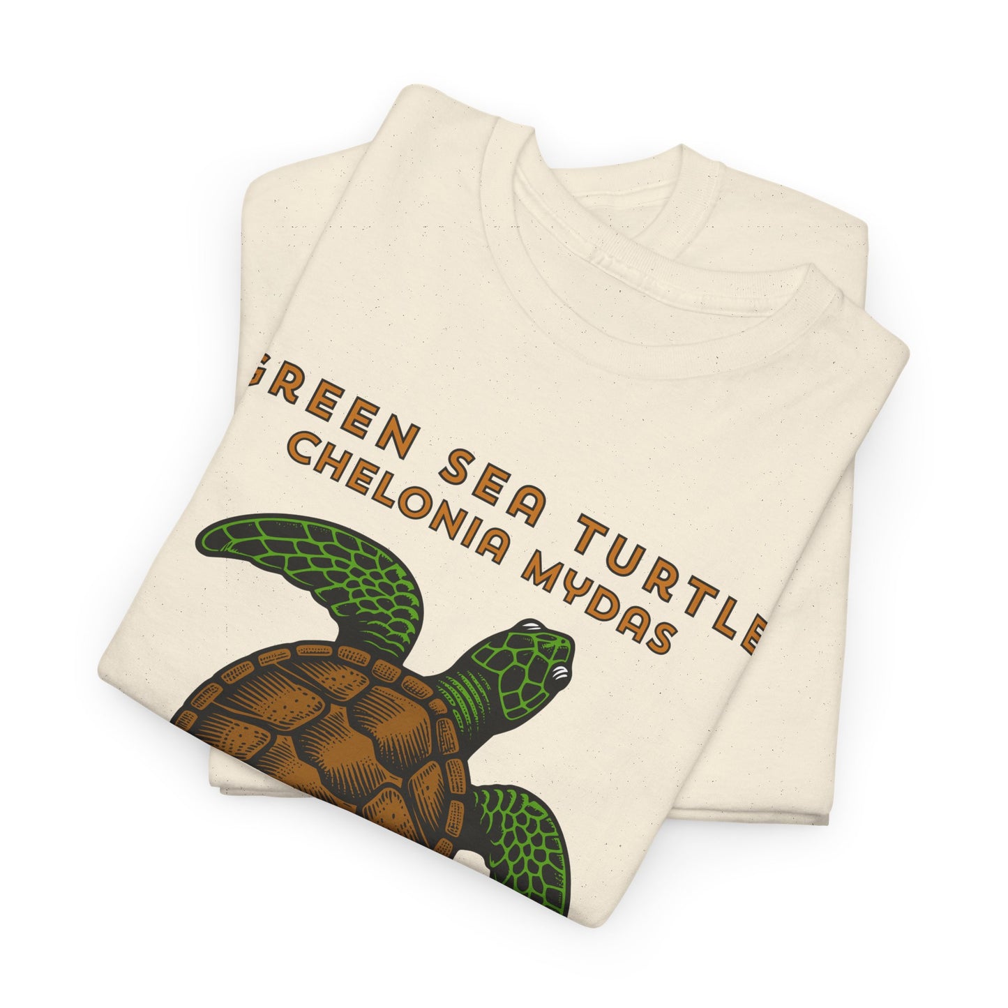 Green Sea Turtle with Scientific Names T-shirt