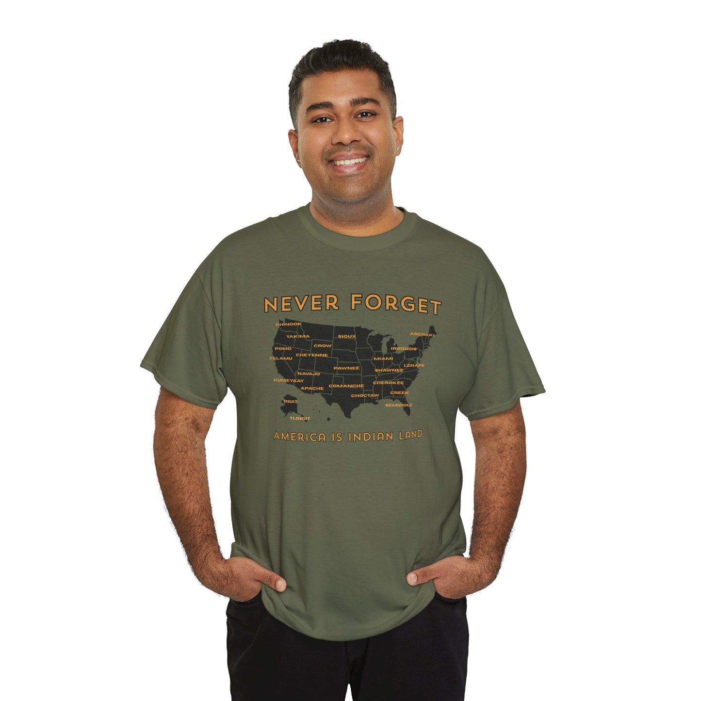 Never Forget - America is Indian Land T-shirt