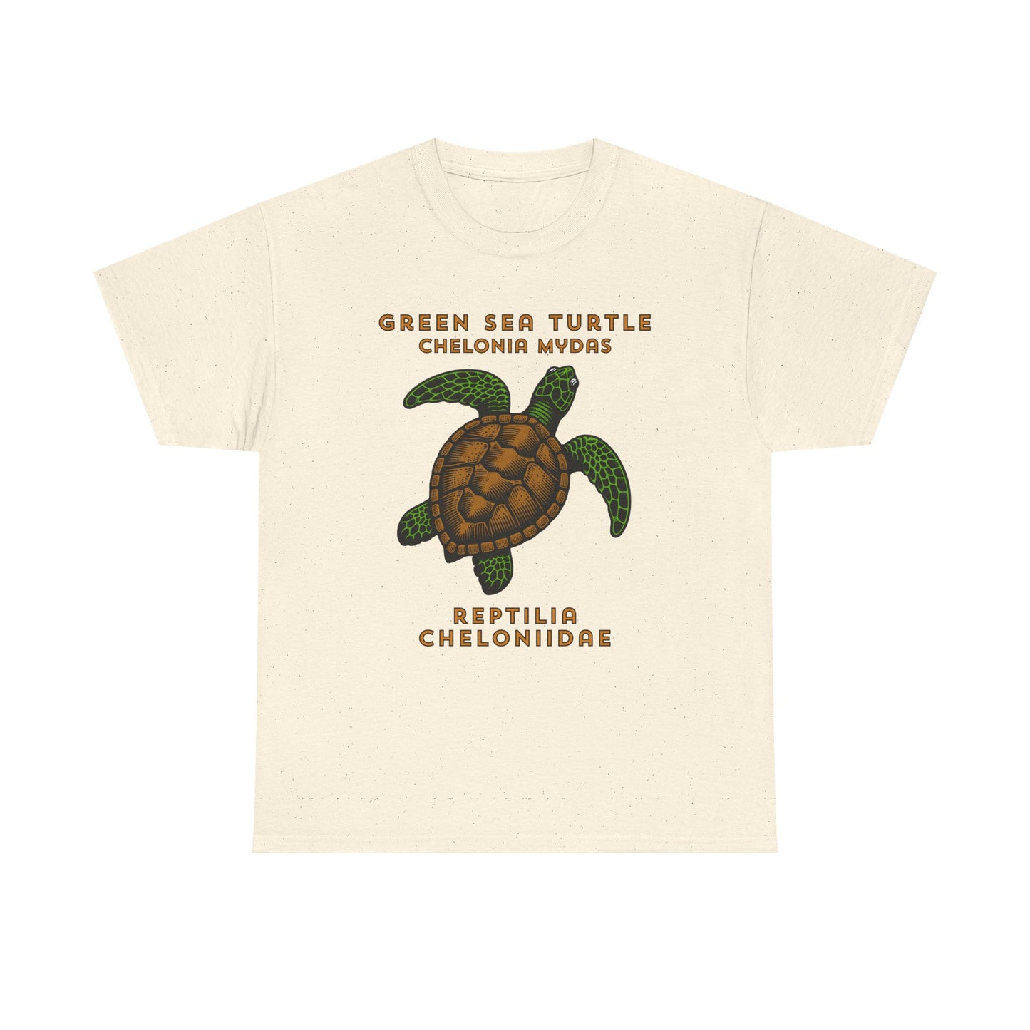 Green Sea Turtle with Scientific Names T-shirt