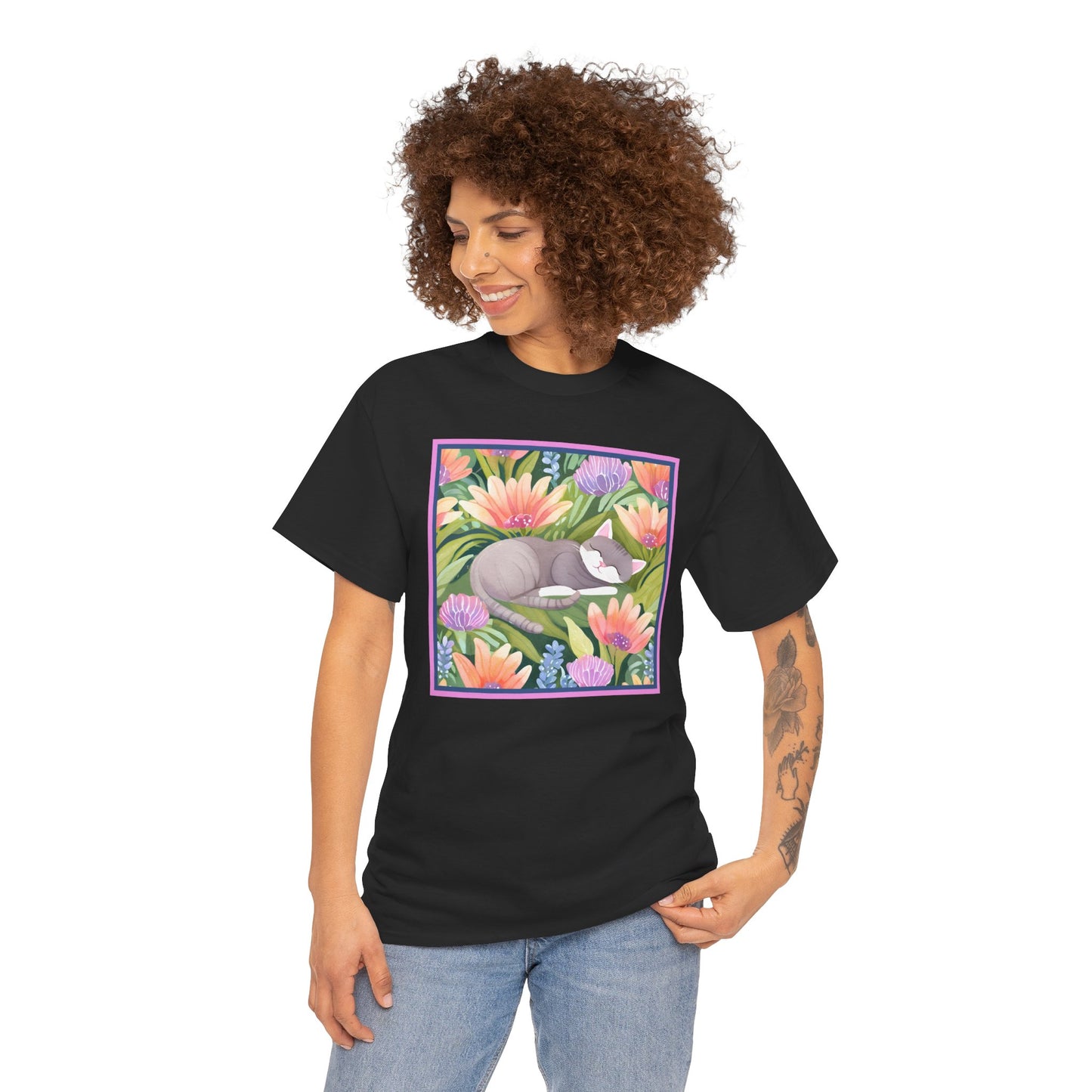 Sleeping Cat T-shirt