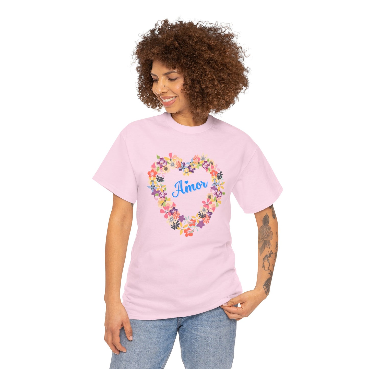 Amor with Flower Heart T-shirt