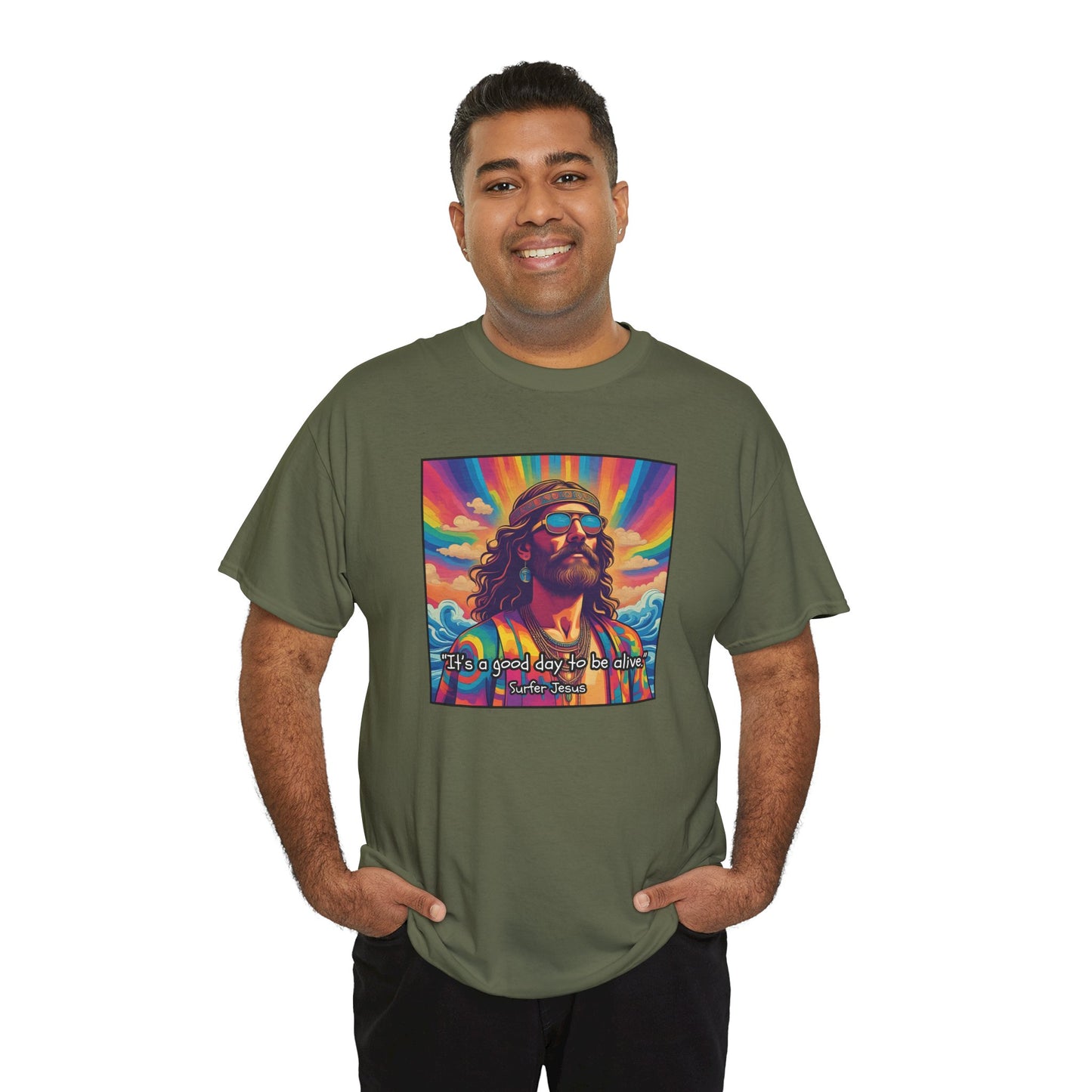 It's a good day to be alive - Surfer Jesus T-shirt