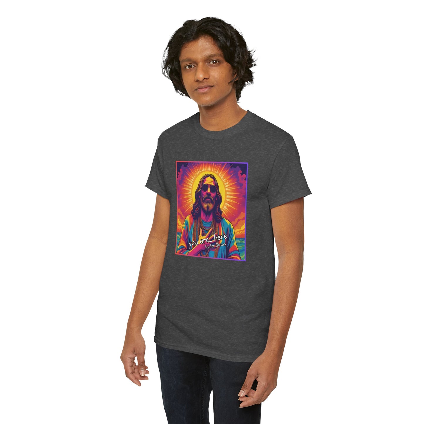 You are... here - Surfer Jesus - T-shirt