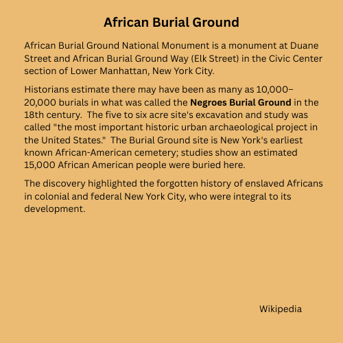 Never Forget - African Burial Ground - T-shirt