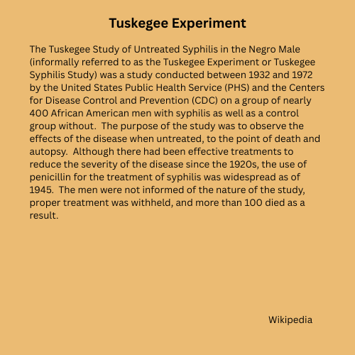 Never Forget - Tuskegee Experiment - T-shirt