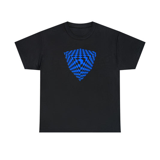 Checkered Cube Illusion T-shirt