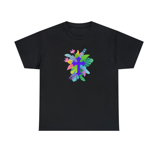 Cross on Flowers T-shirt