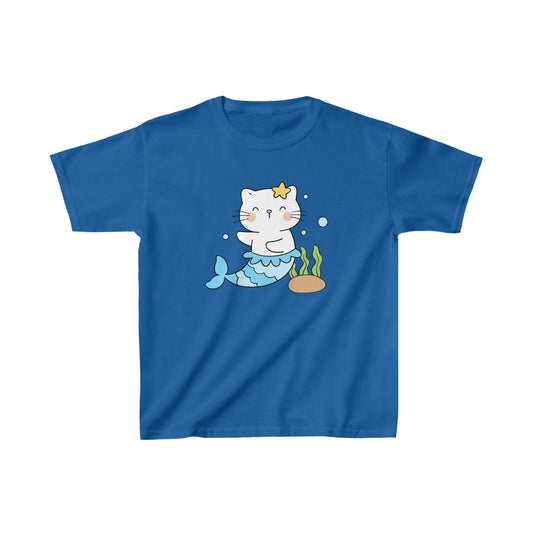 Mermaid Kitten - Luna - Kids Heavy Cotton™ Tee