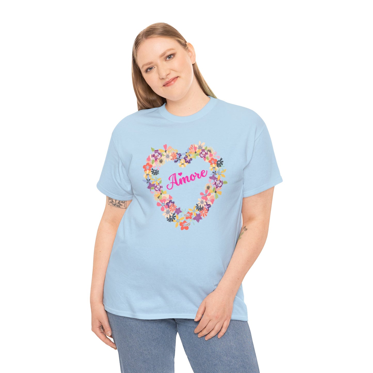 Amore with Flower Heart T-shirt