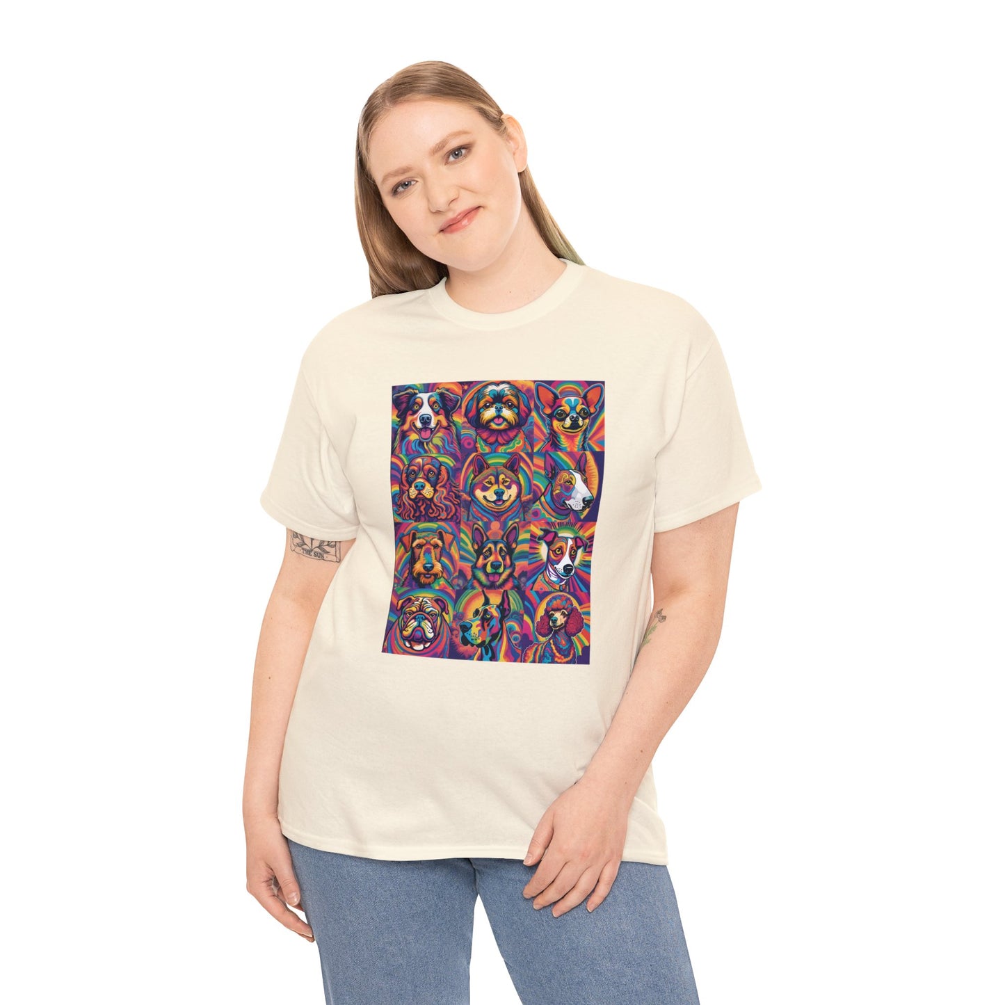 Psychedelic Dogs (12) T-shirt