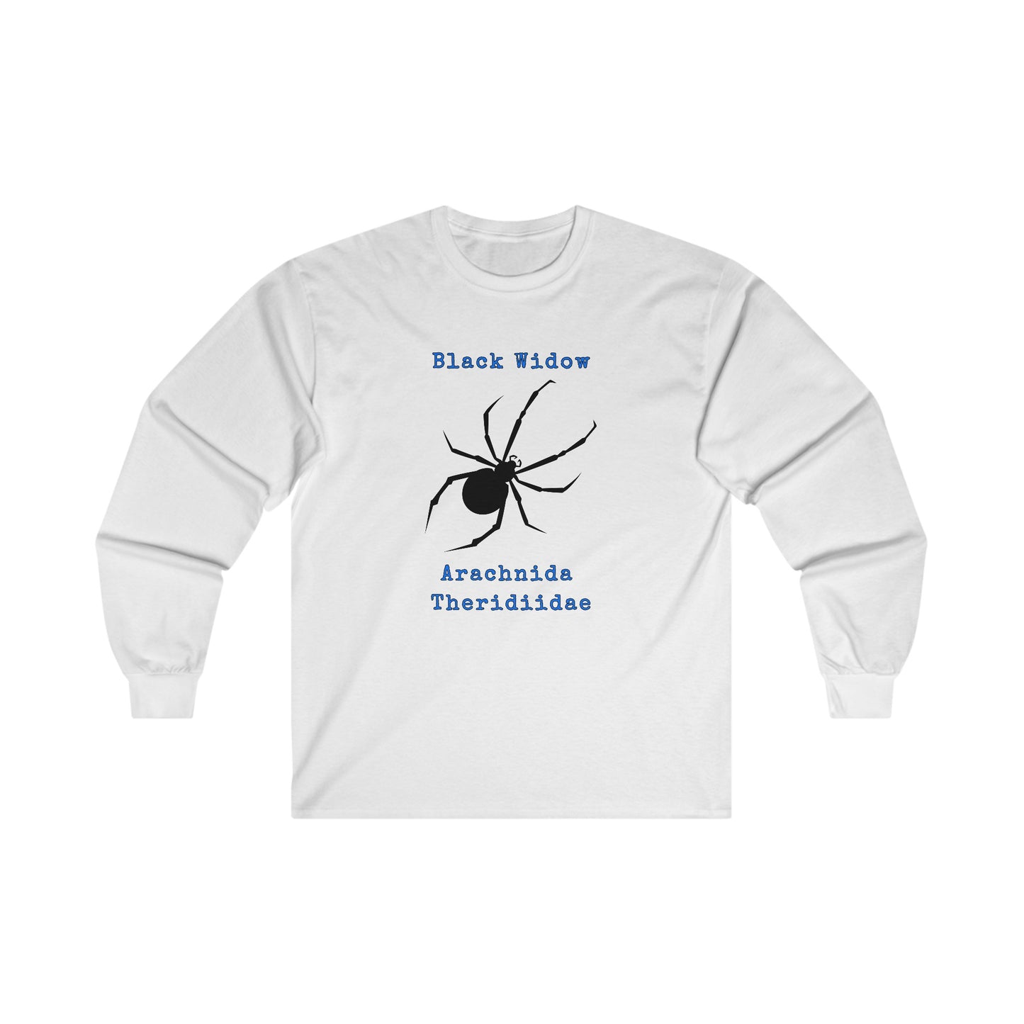 Black Widow with Scientific Names - Long Sleeve Tee