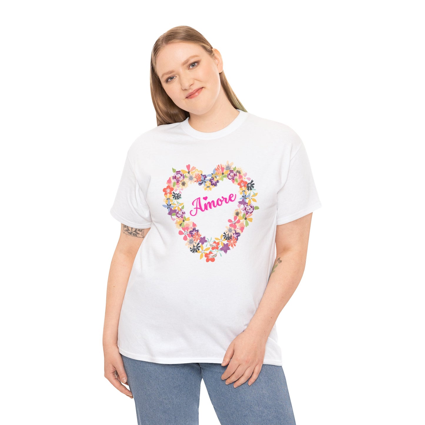 Amore with Flower Heart T-shirt